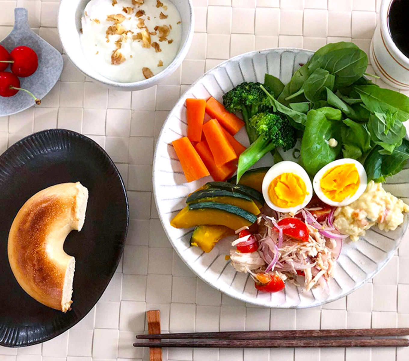 朝から燃焼！バランス彩りご飯