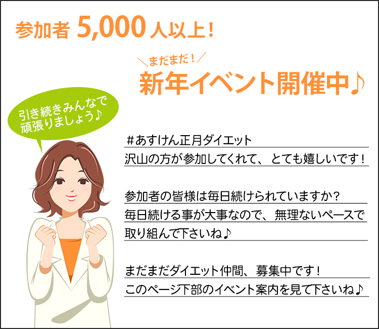 画像＃あすけん正月ダイエット企画2018