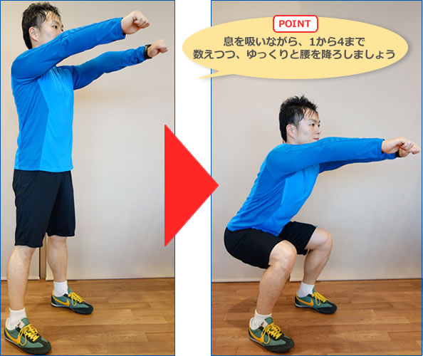 あすけん 室内でできる短時間で効果的な運動法 ウエストを細くするスクワット