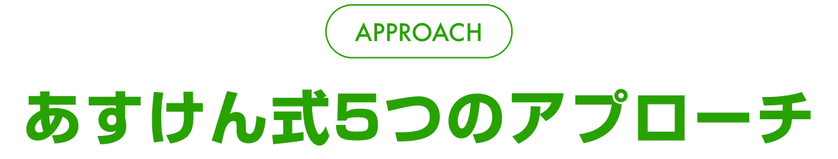 APPROACH あすけん式5つのアプローチ