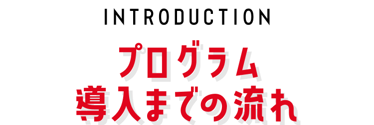 プログラム導入までの流れ