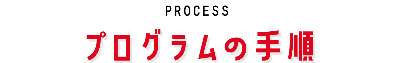 プログラムの手順